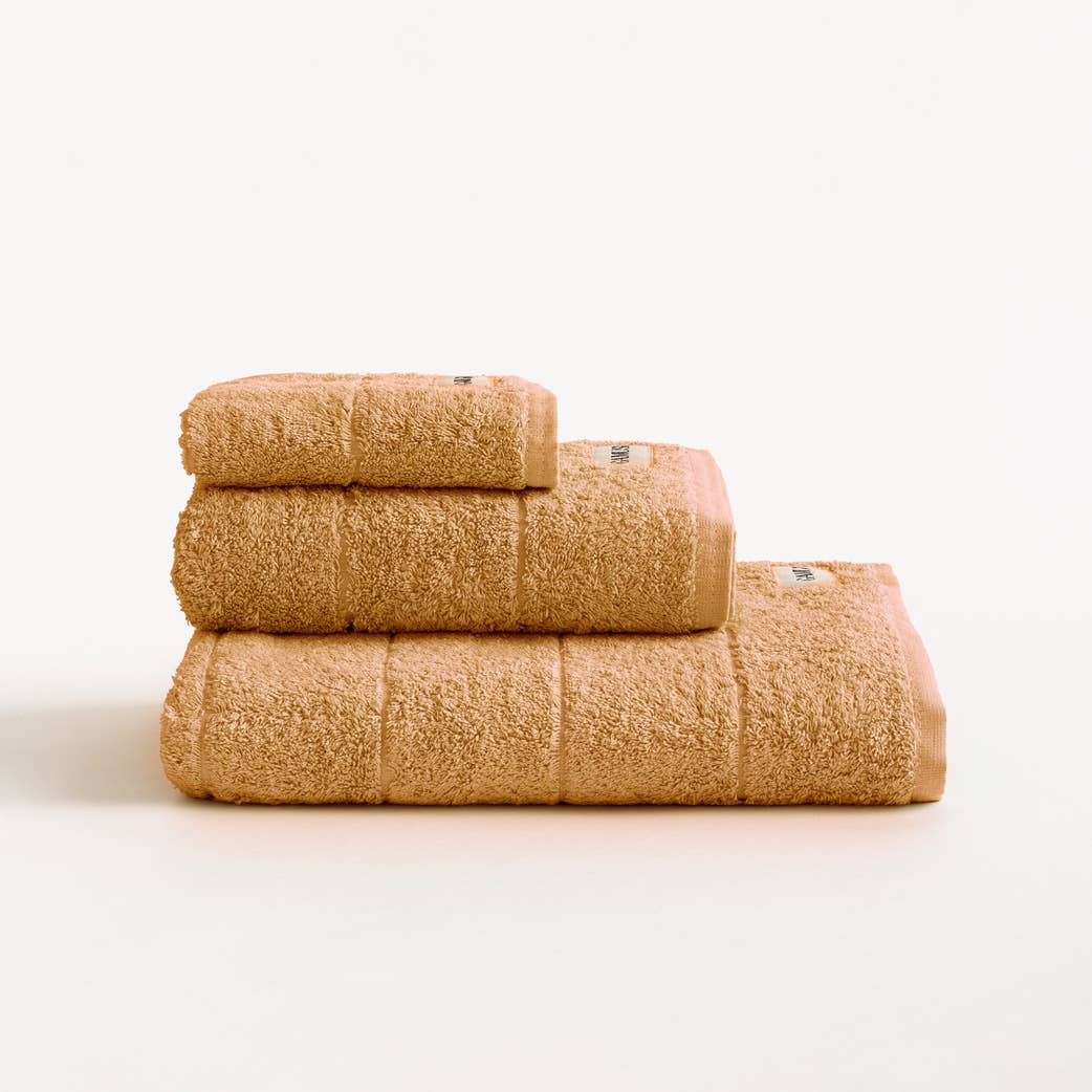 Set 3 Toallas Rizo Baño 100% Algodón 600g