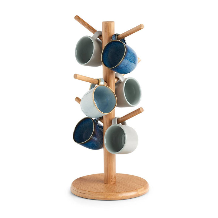 Soporte para tazas de bambú