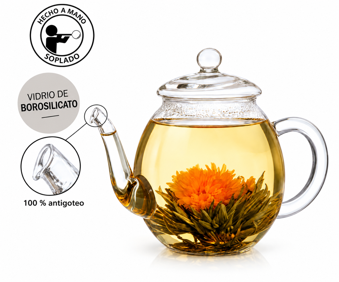 Tetera de vidrio Creano 500 ml – Hecha a mano mediante soplado de vidrio