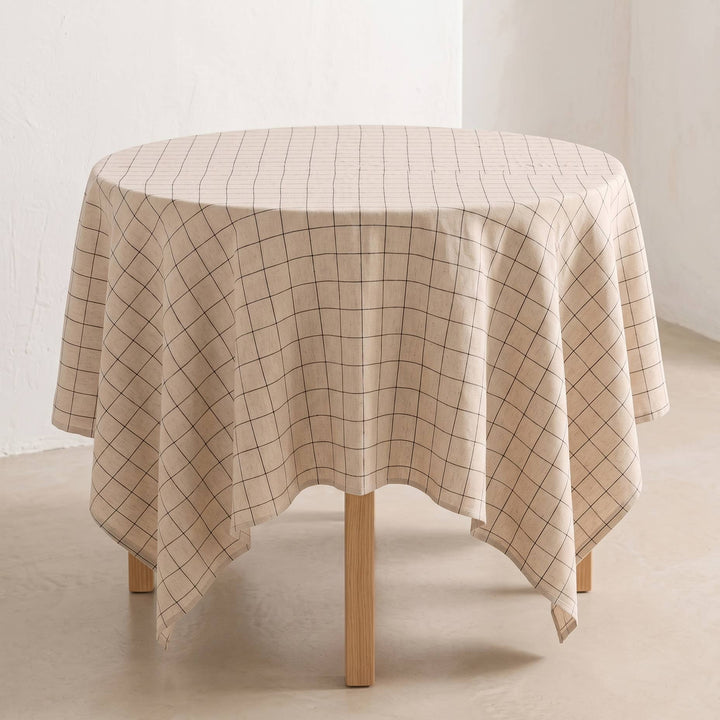 Mantel Redondo Cuadro Relieve ⌀150 cm BASTO