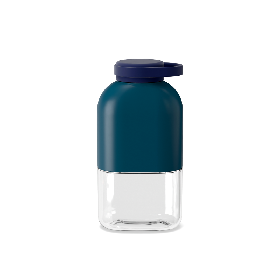 Botella de agua Slim Tritan 350 ml - Azul Abismo y Azul Medianoche