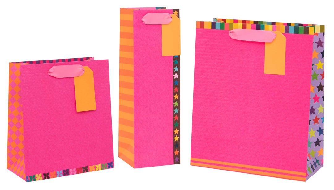 Bolsa grande para regalo Colour Hub rosa