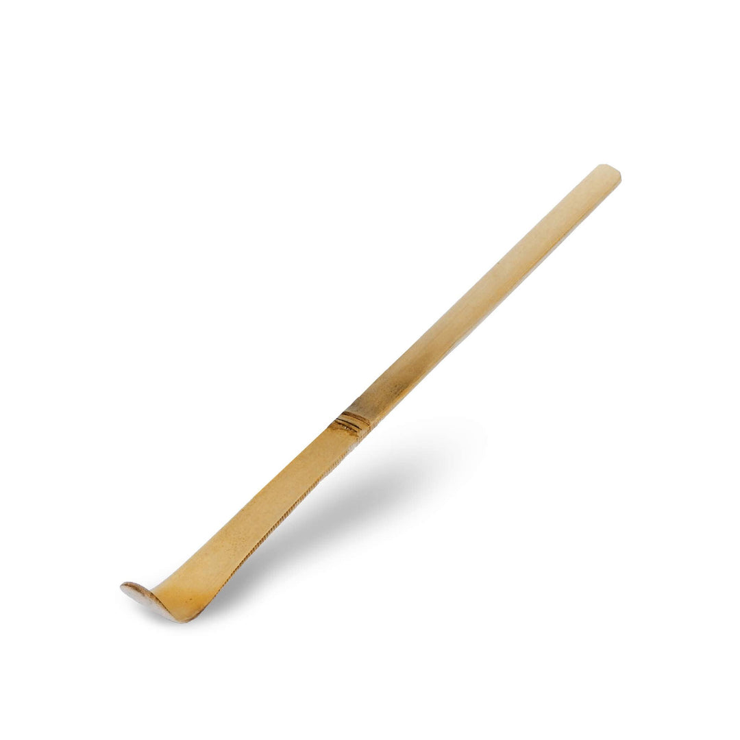 Cuchara chashaku de bambú blanco para matcha