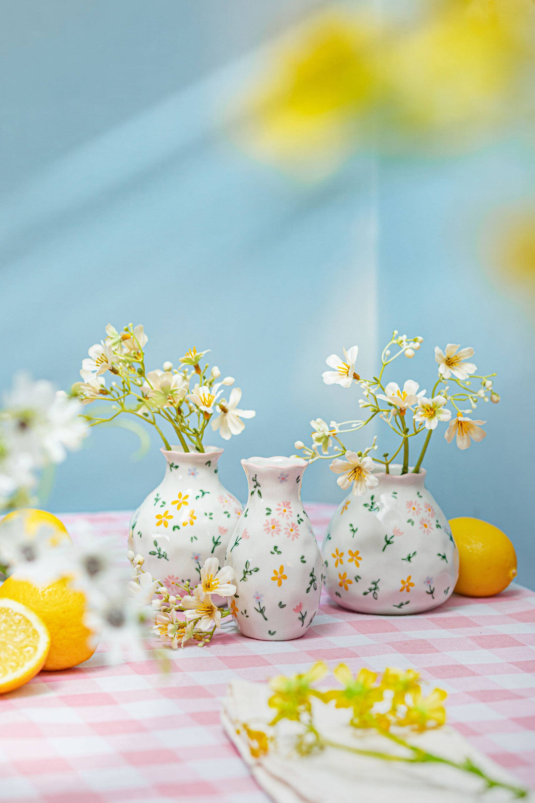 Jarrones Mini con Flores Ditsy - Surtidos