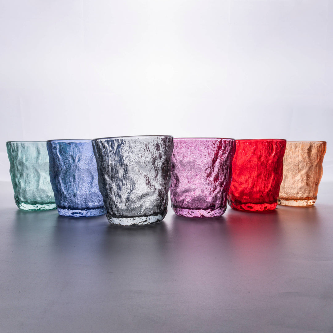 Set de 6 vasos Amnesia de colores, 275 ml