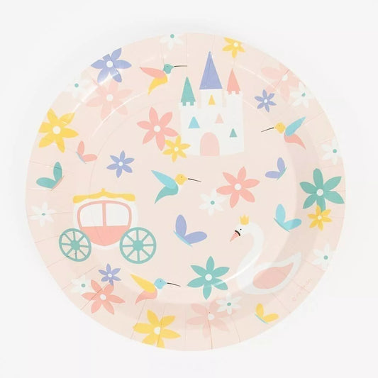 8 platos de papel: princesa 2