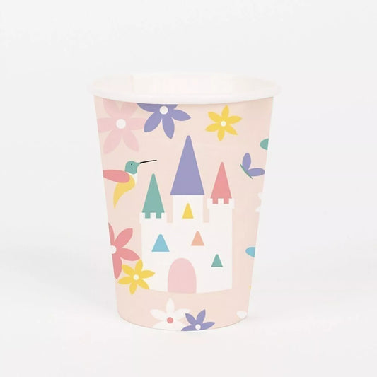 8 vasos de papel: princesa 1