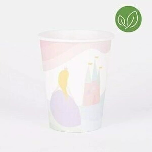 8 vasos de papel: princesa 2