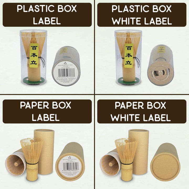 Batidor de matcha (chasen) - 100 cerdas - bambú blanco o lila