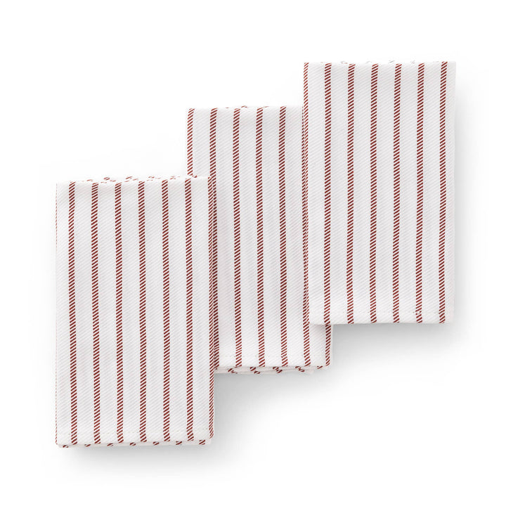 Set 3 paños cocina algodón tacto suave resistente rayas