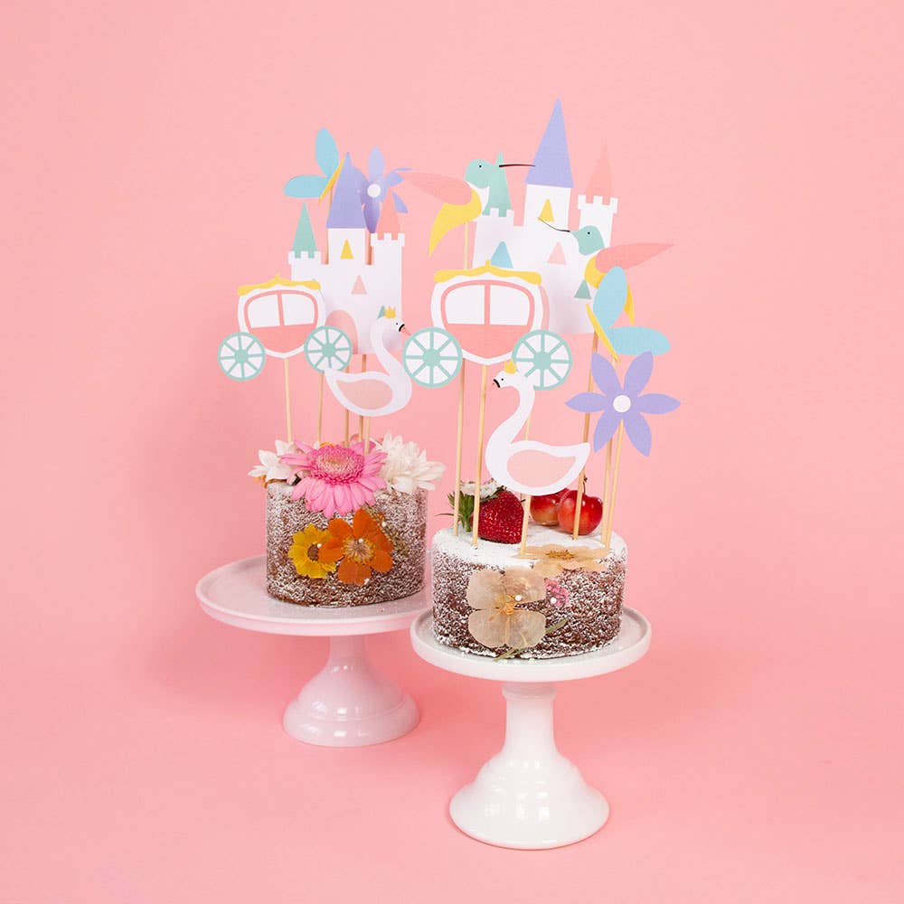 Adornos para tartas de princesas