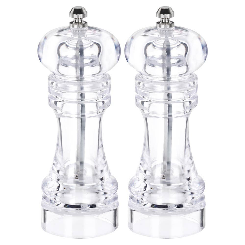 Molinillo de pimienta y sal acrílico 16 cm 2 uds 259407