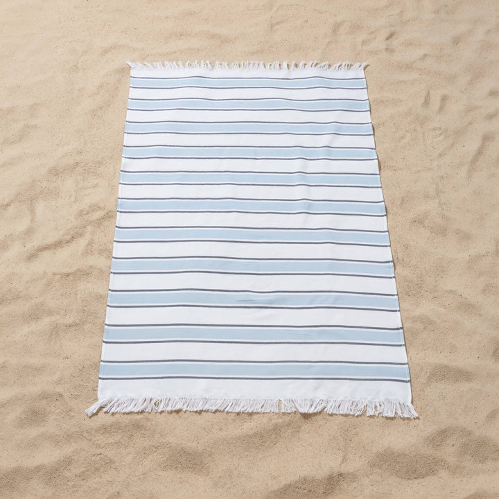 Pareo de playa de algodón ligero con flecos AIMAR
