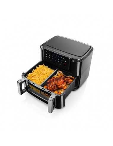 Freidora Digital sin Aceite HAEGER Super Cook 10L - 10 L, 10 Programas, 2 Cubetas, 2600 W