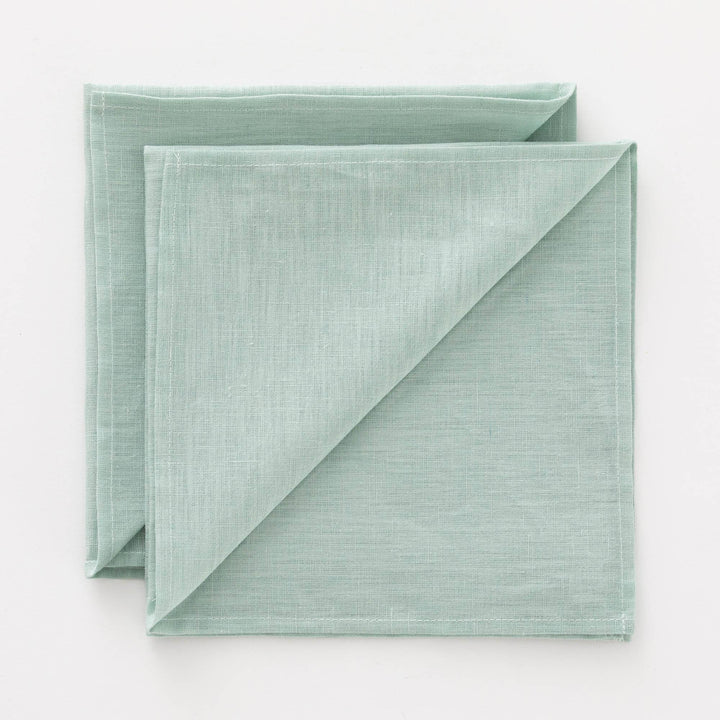 Servilletas Lino 100% Aqua 50X50 Cm