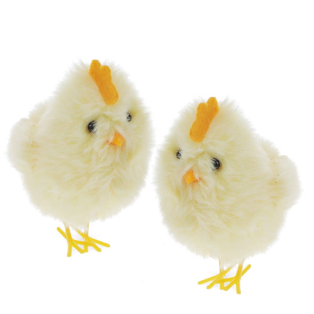 Decoraciones de Pascua esponjosas (juego de 2) - Pollitos
