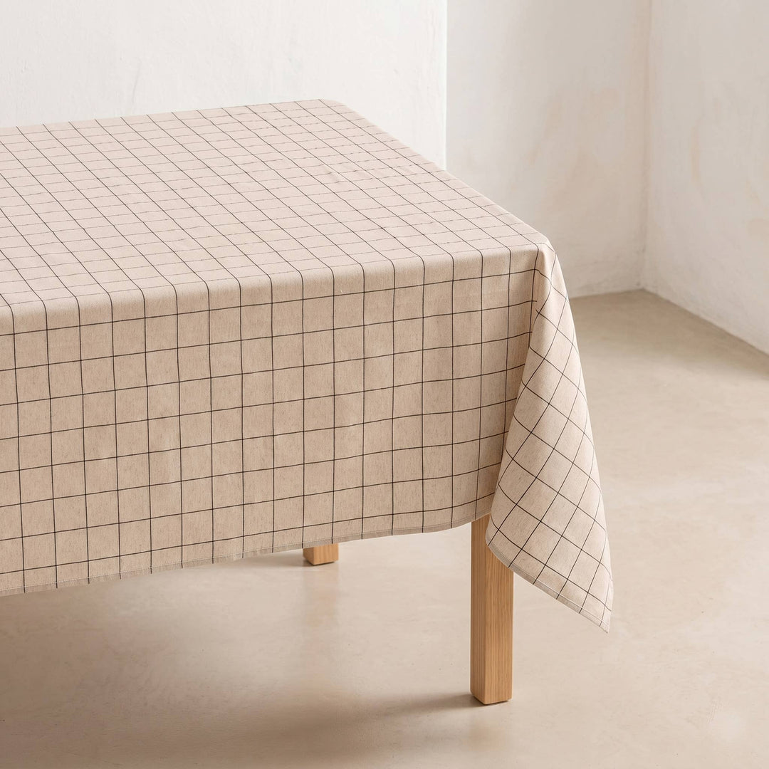 Mantel 150*100 cm cuadro relieve algodón elegante mesa BASTO