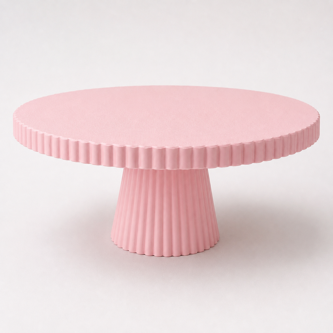 Stand para tarta rosa - manu