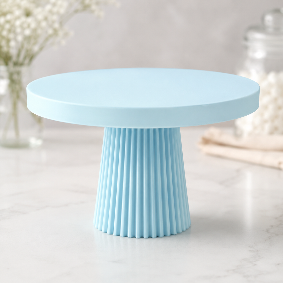 Stand para tarta azul cielo