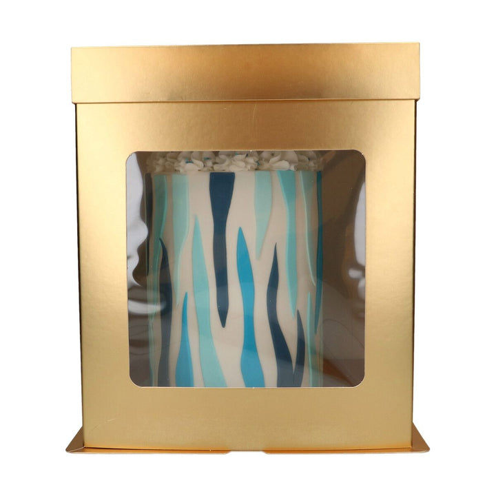FunCakes Cake Box Gold Tall 21x21x23,5cm