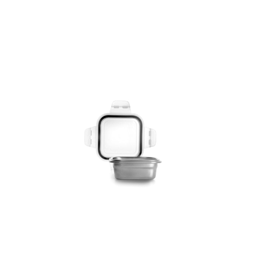 TÁPER CUADRADO KEEPKLIN – ACERO INOX APTO MICROONDAS