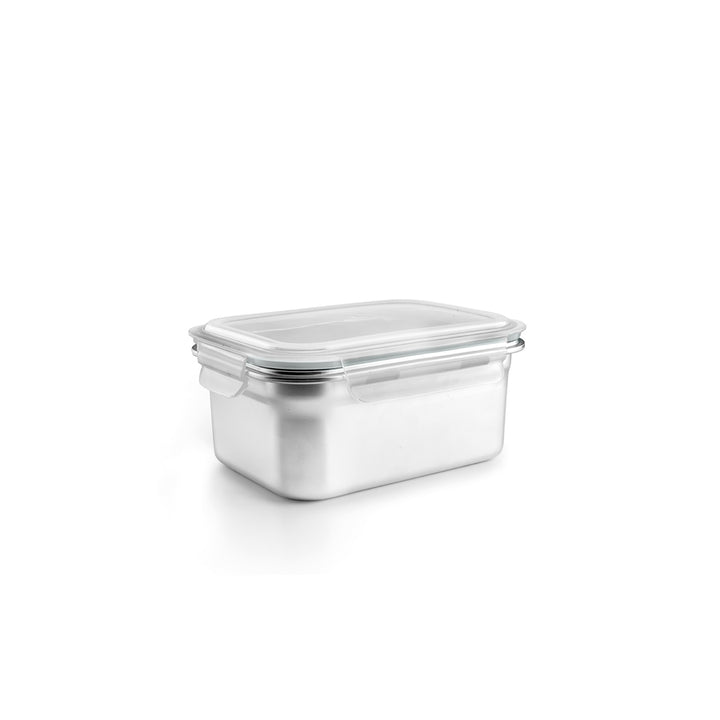 TÁPER RECTANGULAR KEEPKLIN – ACERO INOX APTO MICROONDAS 800 ML