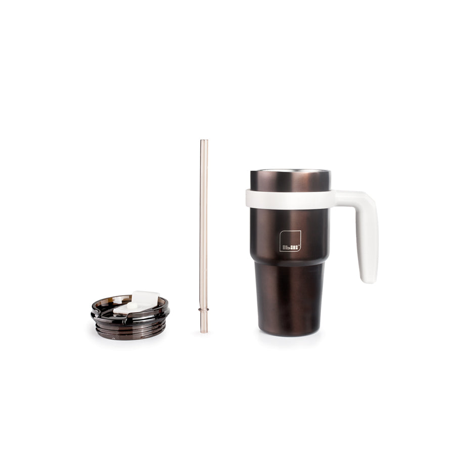 Vaso térmico para café y bebidas 480ml marrón