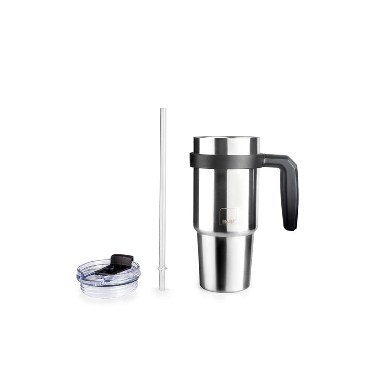 Vaso térmico para café y bebidas 580 ml metal natural