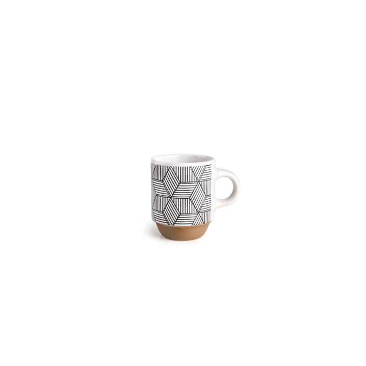 Set 4 Mugs Marken + Soporte 130 ml