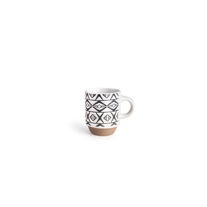 Set 4 Mugs Marken + Soporte 130 ml