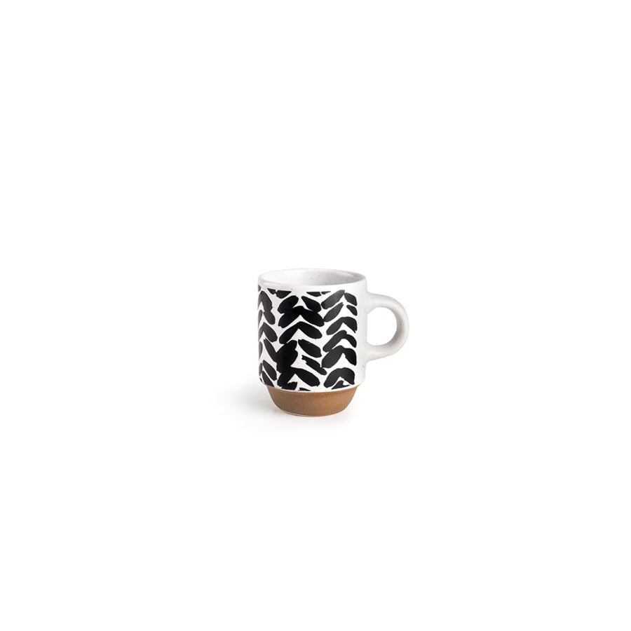 Set 4 Mugs Marken + Soporte 130 ml