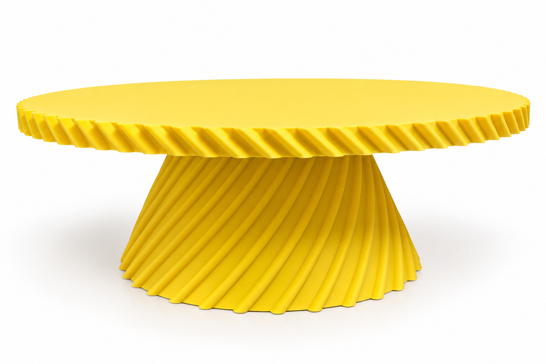 Stand para tartas amarillo