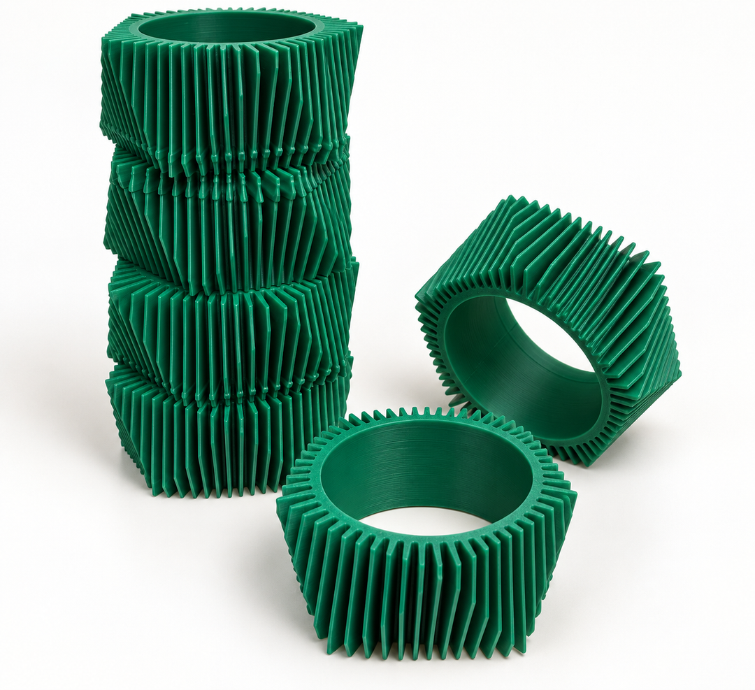 Set 6 anillos color verde