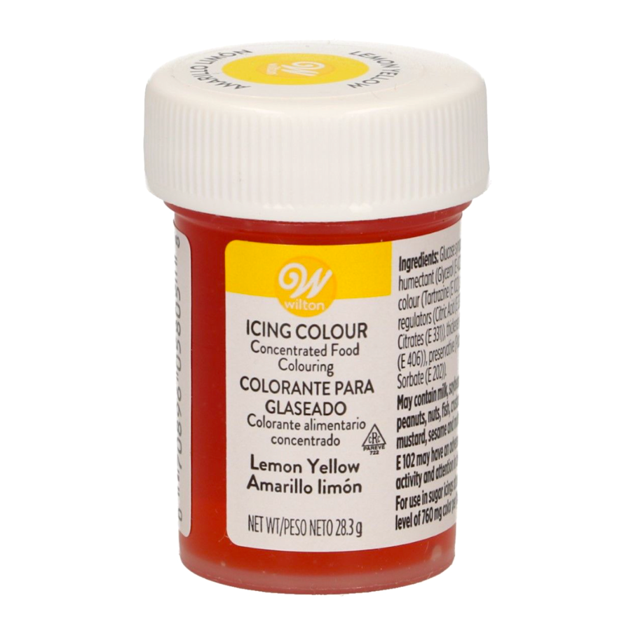 COLORANTE EN GEL WILTON - AMARILLO LIMON 28 G