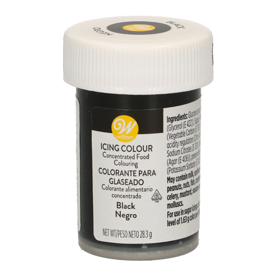 COLORANTE EN GEL WILTON - NEGRO 28 G
