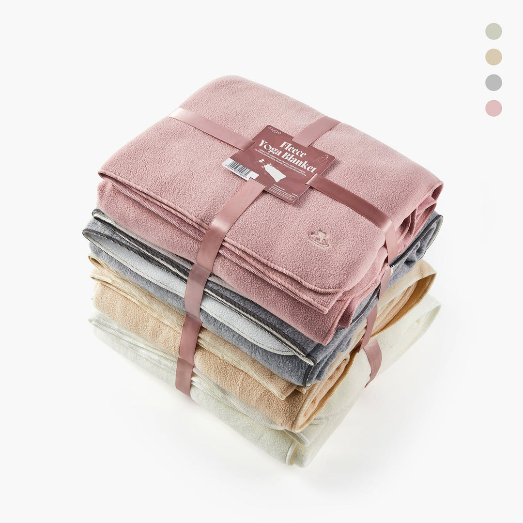 Mantas de yoga de vellón ultrasuave - Color Rubor