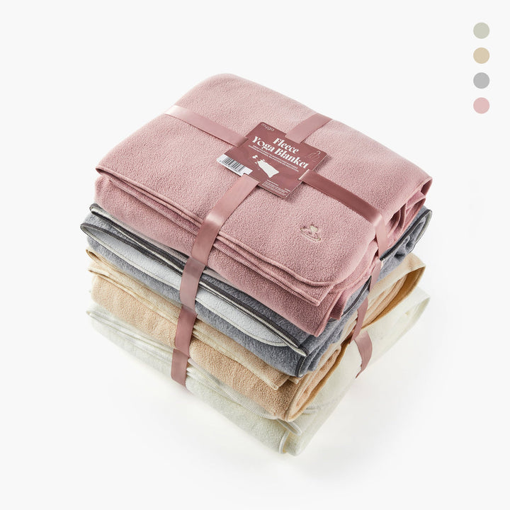 Mantas de yoga de vellón ultrasuave - Color Rubor