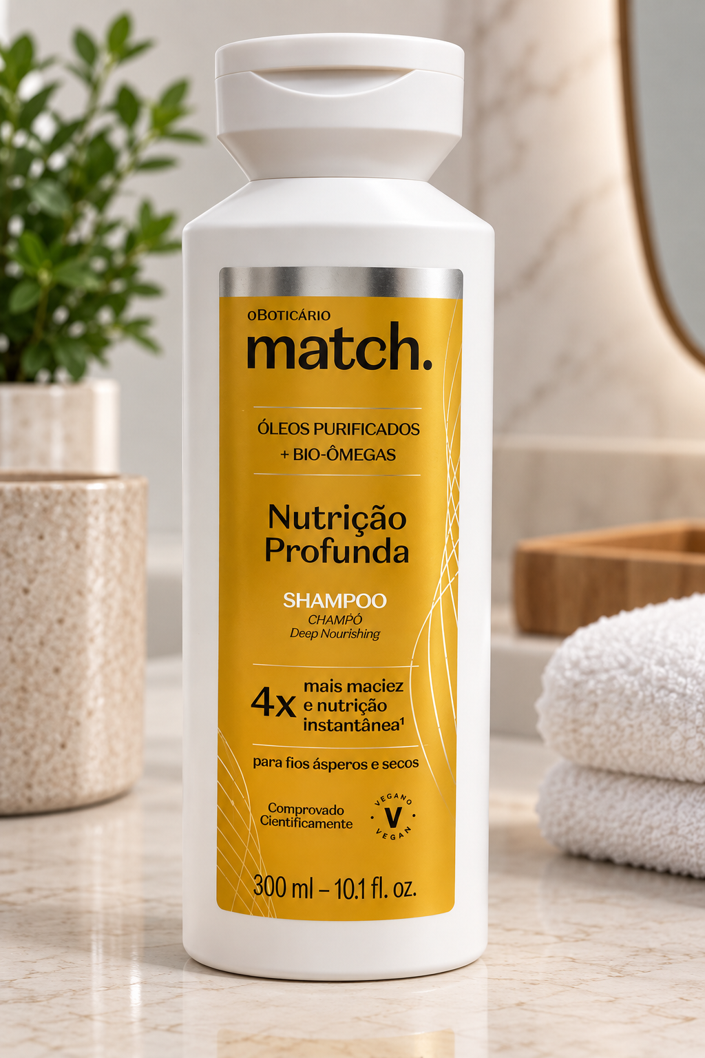 Champú Match Nutrición Profunda – O Boticário, 300 ml