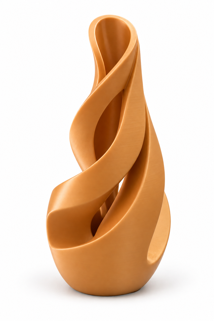 Jarrón decorativo de diseño orgánico – 18 × 7 cm