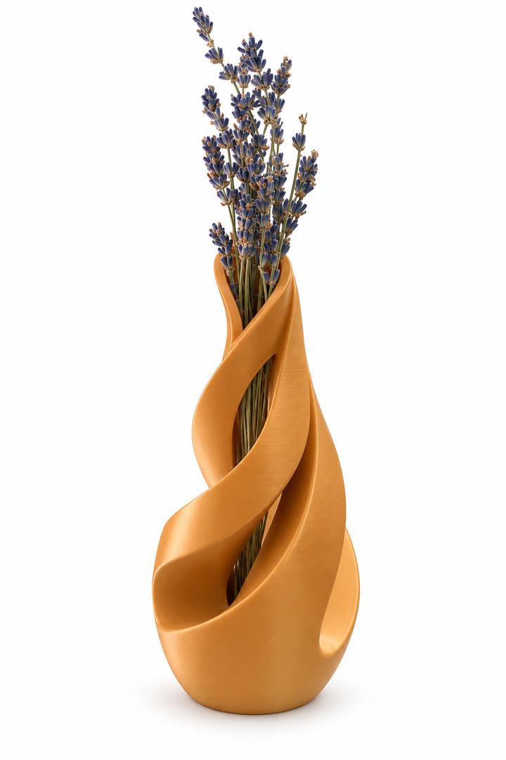 Jarrón decorativo de diseño orgánico – 18 × 7 cm