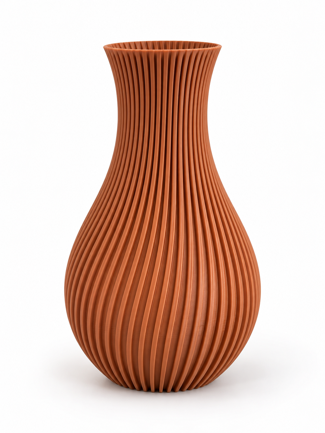 Mini Jarrón decorativo estriado – 10 x 4 cm