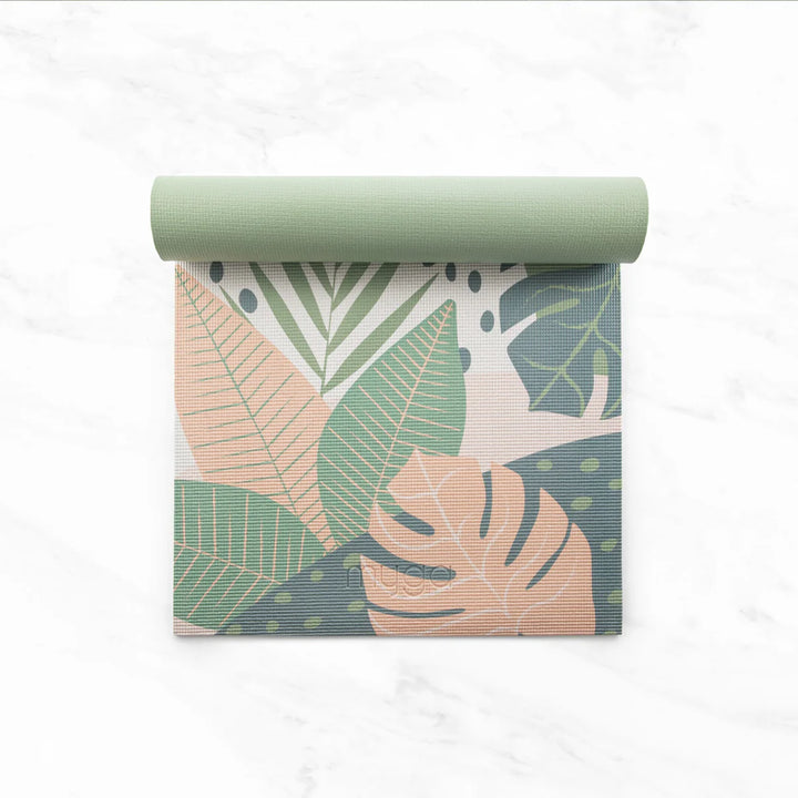 Esterilla antideslizante inspirada en la naturaleza para yoga y fitness - PALMERA