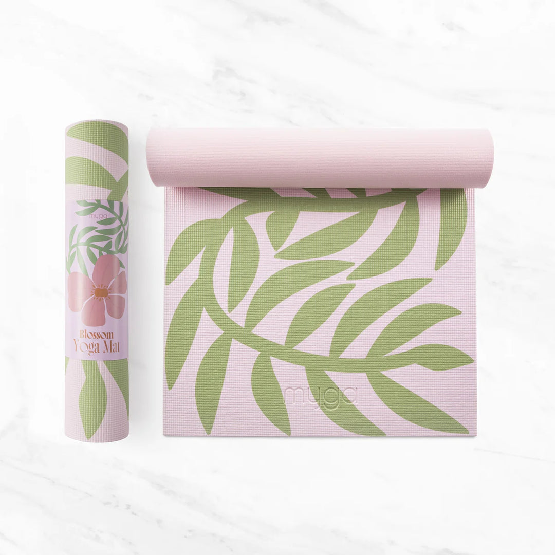 Esterilla antideslizante inspirada en la naturaleza para yoga y fitness - FLORECER