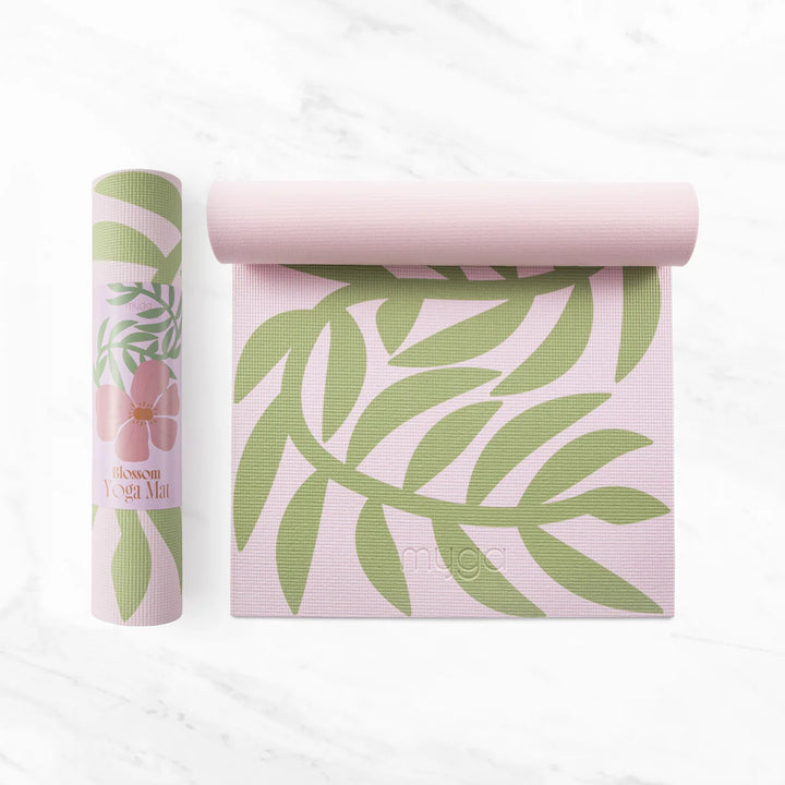 Esterilla antideslizante inspirada en la naturaleza para yoga y fitness - FLORECER