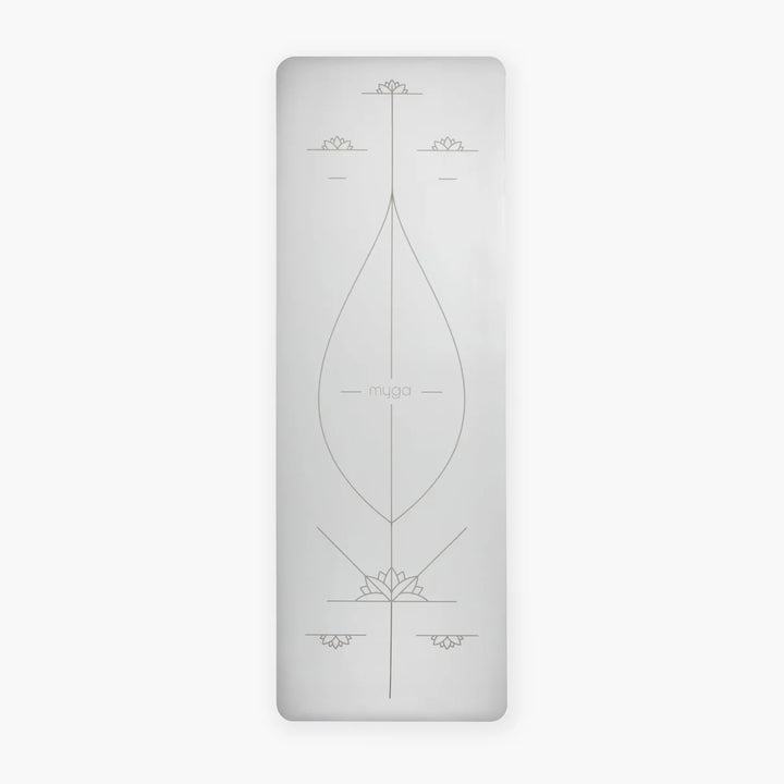 Esterilla de yoga Myga - Alineación de goma XL 6 mm 205 x 70 cm - Color GRIS