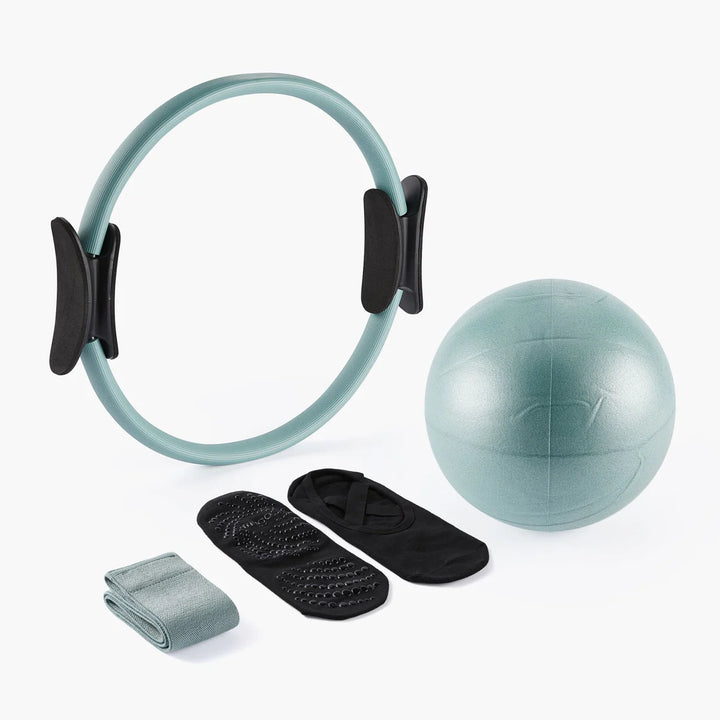 Kit de pilates verde azulado