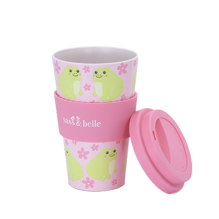 Vaso de viaje para café con diseño de rana