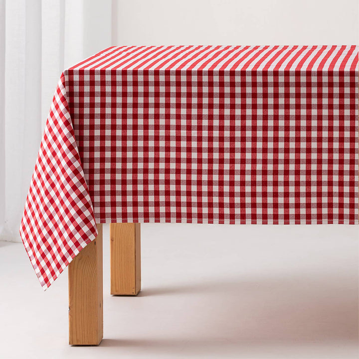 Tela al corte continuo algodón cuadro vichy ancho 280 cm