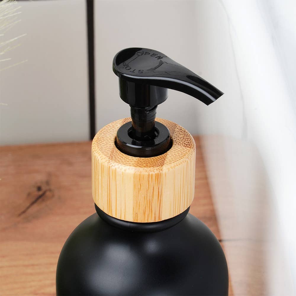 Dispensador de jabón negro 300 ml 569963