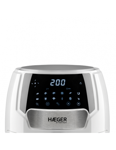 Freidora digital sin aceite Haeger Air Feast blanca - 4,2 L